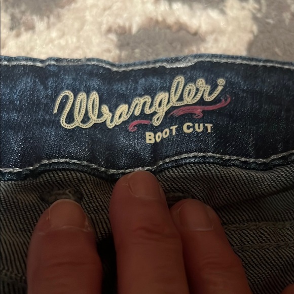 Wrangler Blue Boot Cut Jeans Classic Style size 19x34 - Picture 3 of 6